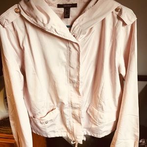 light pink wind-breaker
